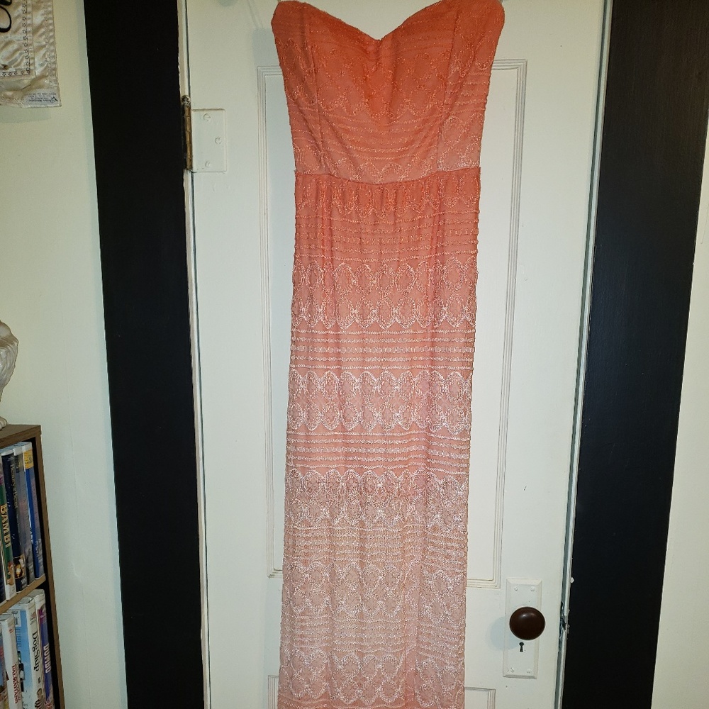 Lace Strapless Dress